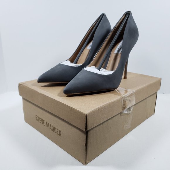 Steve Madden Shoes - Steve Madden Daisie Mid Heel Pump - Gray 6.5M